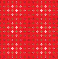 Seamless Geometric Shining Star Pattern, Shiny Star Green And White On Red Background, Christmas Theme vector