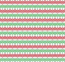 Red and Green Tropical Damask Repeat Patterns, Christmas Theme vector