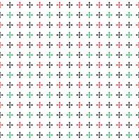 Seamless Geometric Shining Star Pattern, Shiny Star Red Green And Black On White Background, Christmas Theme vector