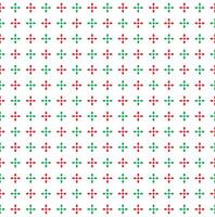 Seamless Geometric Shining Star Pattern, Shiny Star Red And Green On White Background, Christmas Theme vector