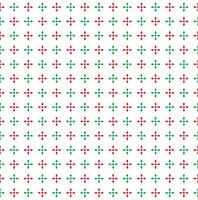 Seamless Geometric Shining Star Pattern, Shiny Star Red And Green On White Background, Christmas Theme vector