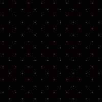 Mini red and green seamless polka dot pattern vector, Black background. Christmas Theme vector