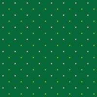 Small white and green seamless polka dot pattern vector, Green background. Christmas Theme vector