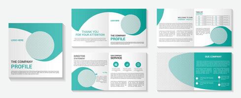 square brochure design template vector