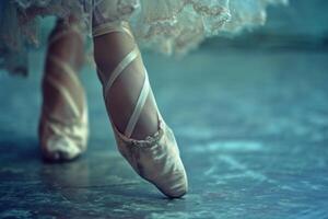 AI generated Ballerina feet. Generate Ai photo