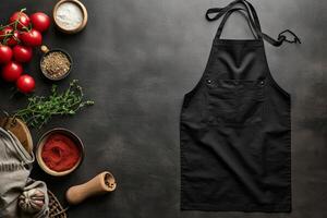 AI generated Apron mockup background. Generate Ai photo