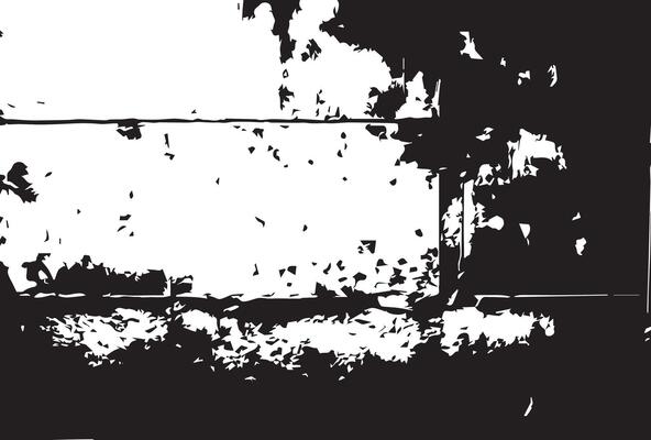 Smoked concrete wall with cracks grunge background texture