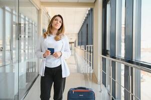 travel concept, people in the airport photo