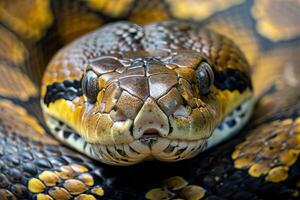 AI generated Anaconda snake. Generate Ai photo
