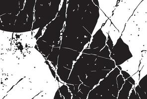 Distressed overlay texture of cracked concrete vector