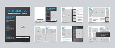 Modern and clean Business Magazine template design or corporate business magazine layout design vector