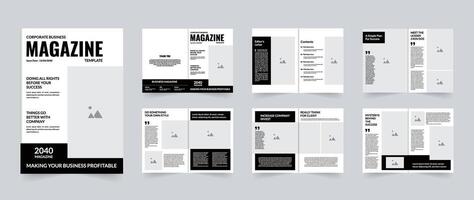 Business Magazine template design layout can be used corporate business finance or others purpose vector