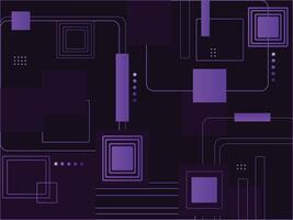 Purple gradient geometrical shapes on dark background vector