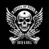 skull of rock vector