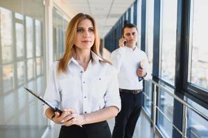 Portrait of a lovely business lady. business woman leader. successful business team photo