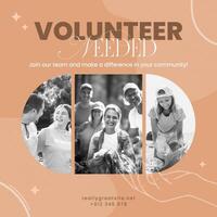 Minimalist Volunteer Instagram Post template