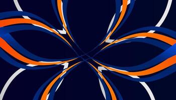 Abstract dark blue background creative art futuristic lines colorful design vector