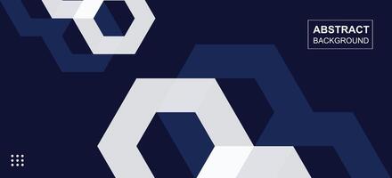 Modern abstract blue white hexagon shape concept business background design. Vector illustration