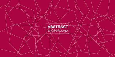 Modern abstract polygonal line seamless brutalism pink magenta background design vector