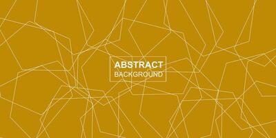 Modern abstract polygonal line seamless brutalism gold background design vector