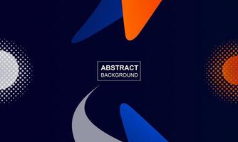 Abstract color corporate identity presentation branding style dark blue background illustration design vector