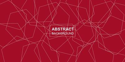 Modern abstract polygonal line seamless brutalism red background design vector