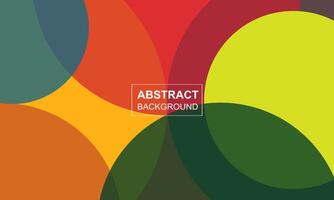 Colorful abstract shapes composition background vector