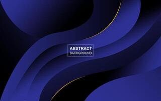 Abstract luxury blue gradient background dynamic shapes wave curve company banner template design vector