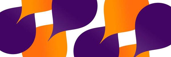 Abstract dynamic blob orange purple papercut concept banner background banner template design. Vector illustration