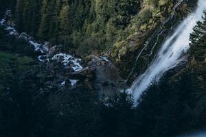 Waterfall in the Austrian Alps photo