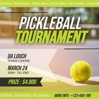 Pickleball Tournament Instagram Post template