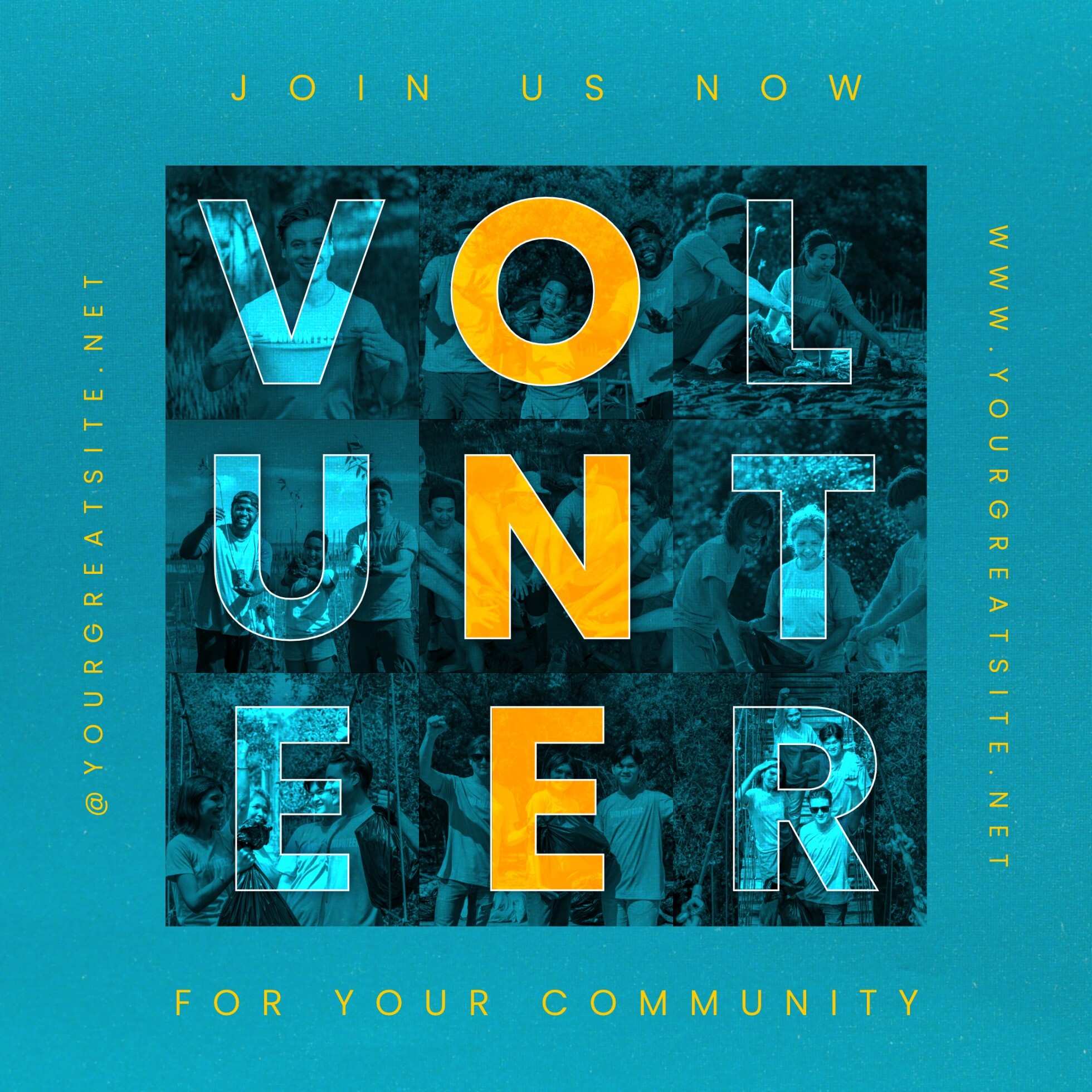 Join Volunteer Community Campaign for Instagram Post