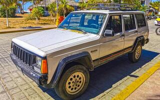 Puerto Escondido Oaxaca Mexico 2023 Mexican pickup truck car SUV 4x4 Off road vehicles Mexico. photo