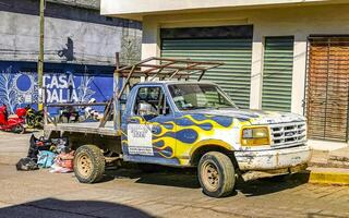 Puerto Escondido Oaxaca Mexico 2023 Mexican pickup truck car SUV 4x4 Off road vehicles Mexico. photo