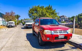 puerto escondido oaxaca mexico 2023 mexicano recoger camión coche suv 4x4 apagado la carretera vehículos México. foto