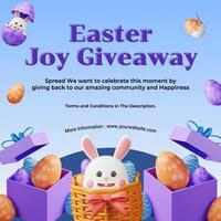 Easter Giveaway Instagram Post template