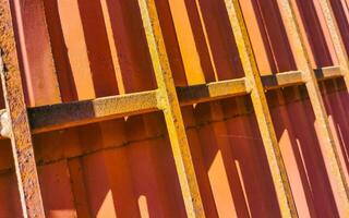 Metal gate door fence texture pattern in Mexico. photo