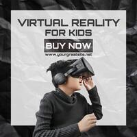 Virtual Reality For Kids Technology Instagram Post template