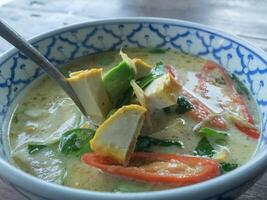 Food meal vegetable spice bowl soup thai food basil ingredient cooking green curry dinner lunch curry coconut food and drink delicious herb chicken healthy eating freshness asian curry meal hot milk photo