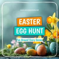 Easter Egg Hunt Instagram Post template
