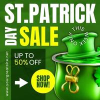 Saint Patrick Day Sale Instagram Post template