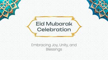 Islamic Eid Mubarak Presentation template