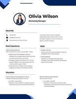 Marketing Professional Resume template