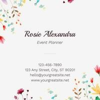 Floral Business Cards (Square) template