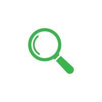 green Magnify icon isolated on white background vector