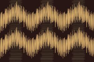 Traditional Ethnic ikat motif fabric pattern background geometric .African Ikat embroidery Ethnic oriental pattern brown background wallpaper. Abstract,vector,illustration.Texture,frame,decoration. vector