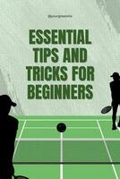 green retro tips & trick pickleball pinterest graphic template