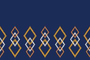 Traditional Ethnic ikat motif fabric pattern geometric style.African Ikat embroidery Ethnic oriental pattern blue background wallpaper. Abstract,vector,illustration.Texture,frame,decoration. vector