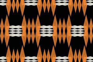 Traditional Ethnic ikat motif fabric background pattern geometric .African Ikat embroidery Ethnic oriental pattern black background wallpaper. Abstract,vector,illustration.Texture,frame,decoration. vector