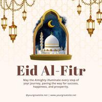 eid al fitr for social media post template